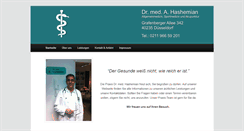 Desktop Screenshot of dr-hashemian.de